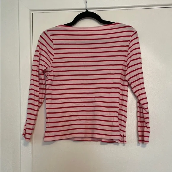 Cinq a Sept Red and Pink Striped 'Amour' Top - Picture 5 of 5